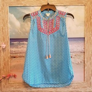 J.CREW embroidered tank
